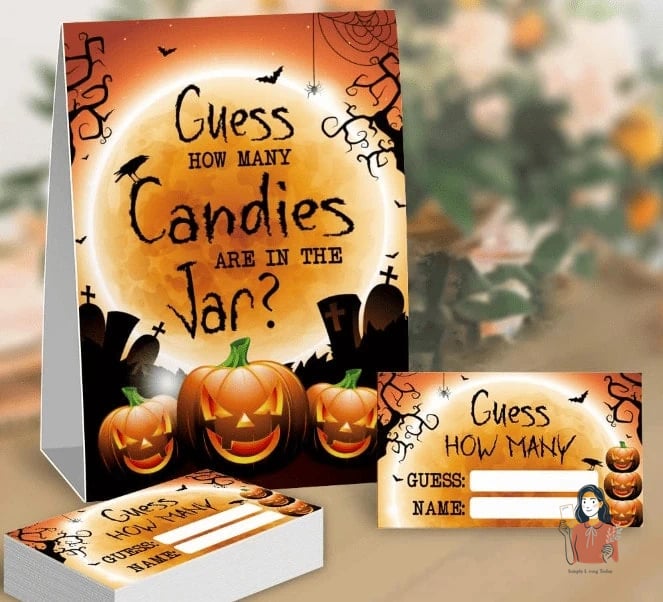 20 Fun Halloween Party Games Worth Stealing Right Now 6 Guess How Many Candies Are in the Jar
