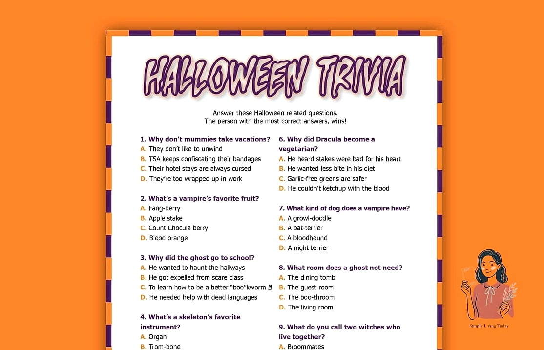 20 Fun Halloween Party Games Worth Stealing Right Now 13 Halloween Trivia Showdown