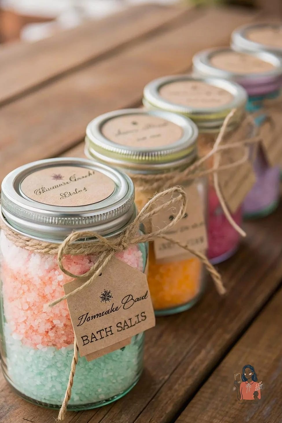 Handmade Bath Salt Containers