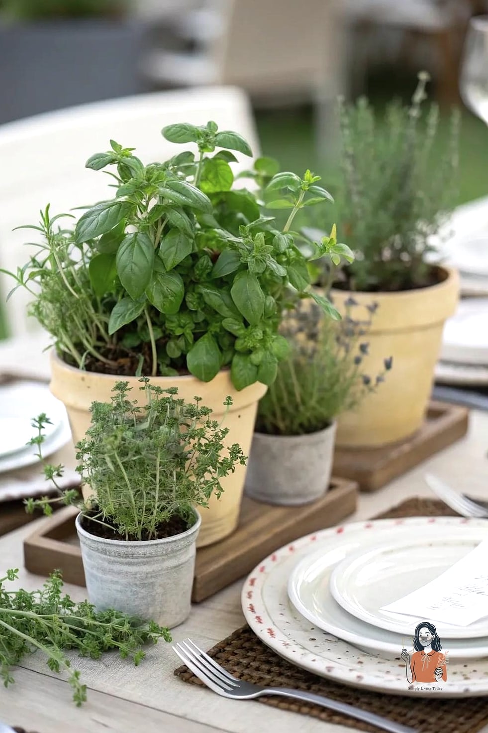 26 Simple Diy Table Centerpieces You Can Make This Weekend 25 Herb Garden Centerpiece