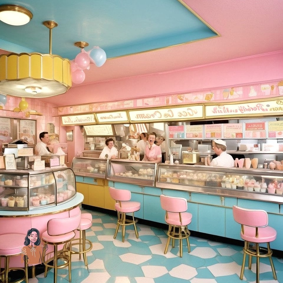 Ice Cream Parlor 1950s Diner Bash