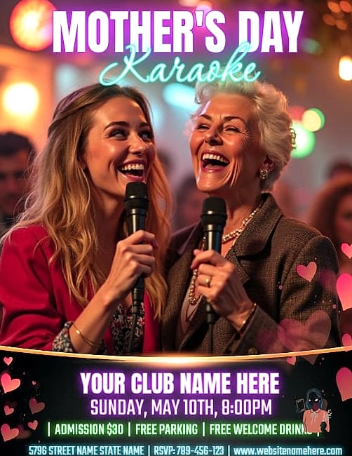 21 Stunning Mothers Day Party Ideas to Make It Truly Memorable 14 Karaoke and Cocktails Night