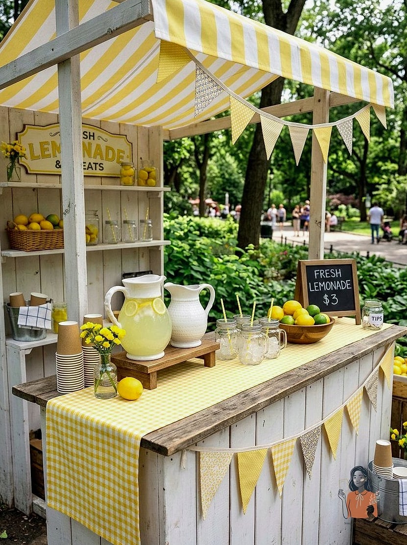 28 Incredible Spring Party Ideas Everyone Will Be Talking About 7 6. Lemonade Stand Party