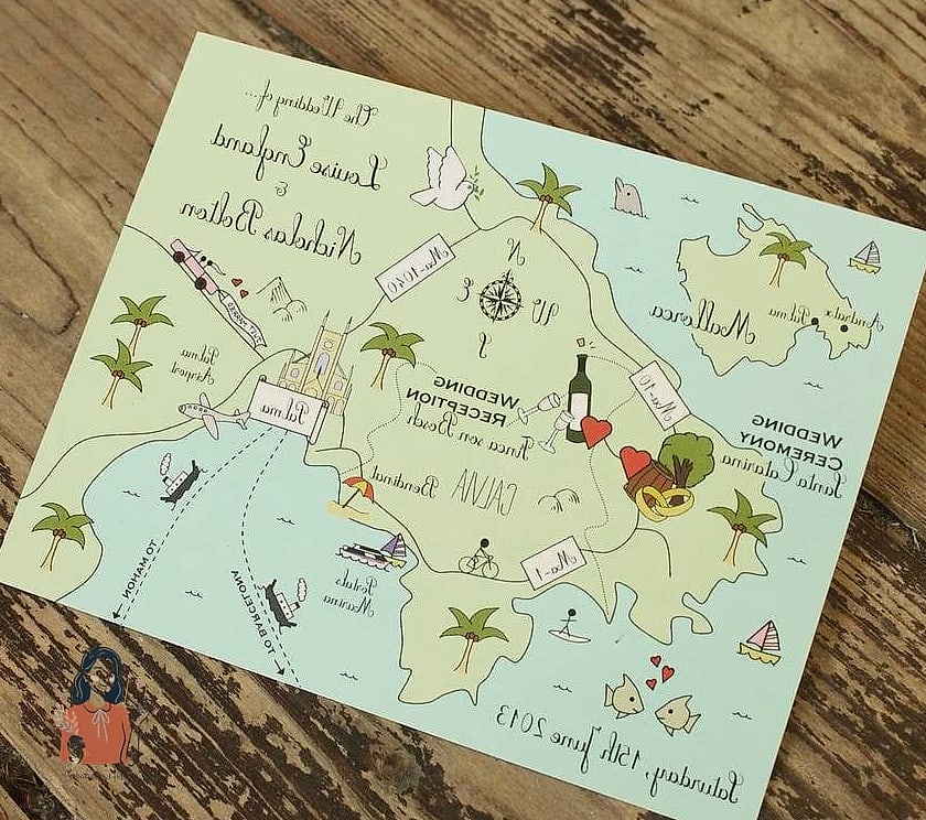 28 Simple Diy Invitations You Can Make This Weekend 23 Map Style Invitations