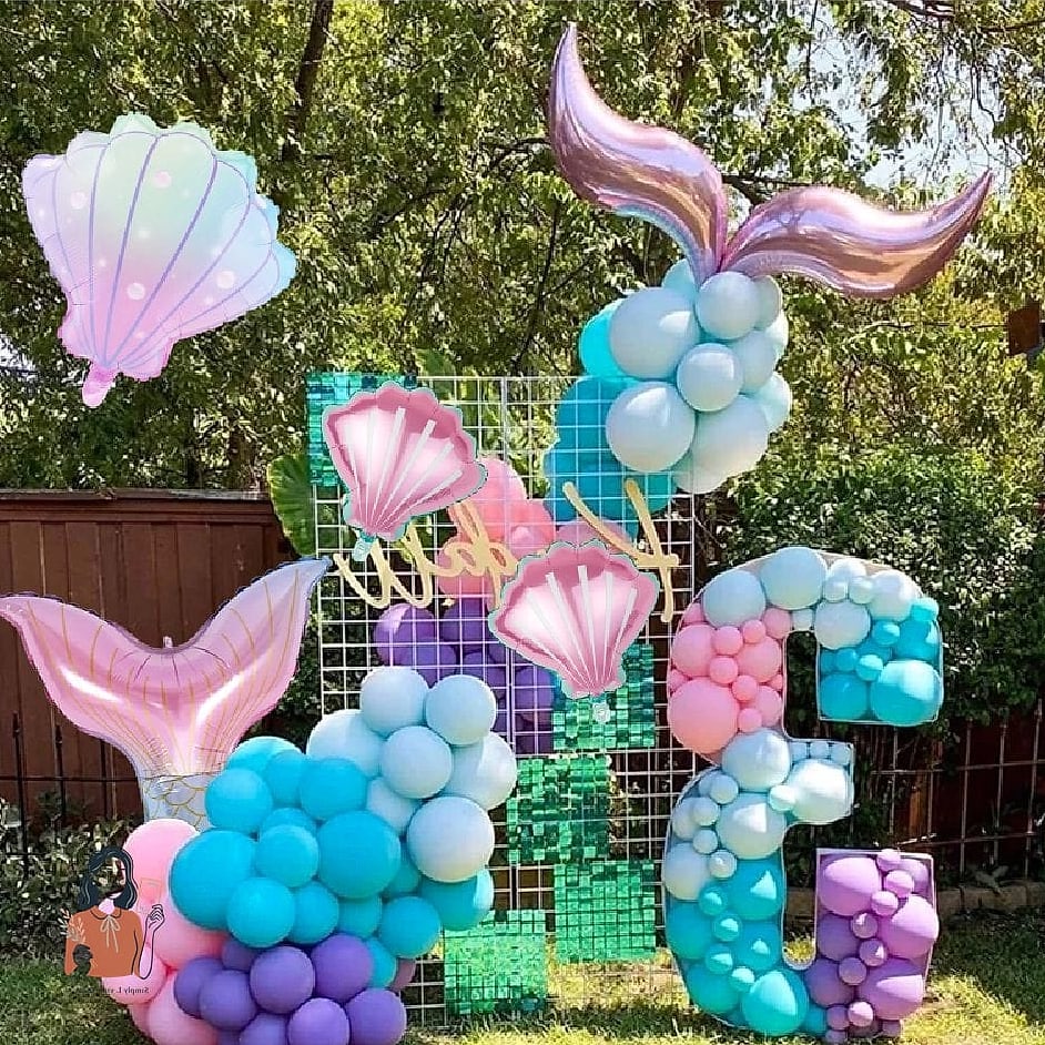 24 Stunning Under The Sea Birthday Party Worth Stealing Right Now 17 Mermaid Foil Balloon