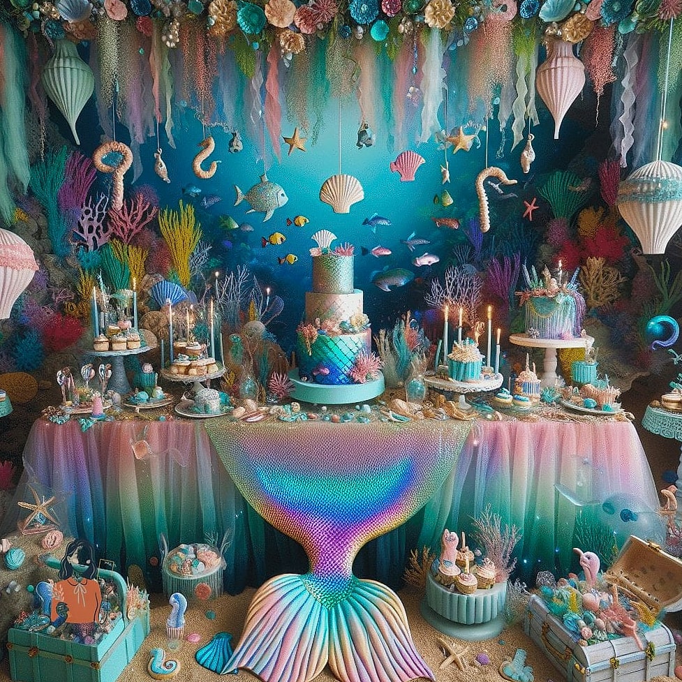 24 Stunning Under The Sea Birthday Party Worth Stealing Right Now 19 Mermaid Gable Party Favor Bags