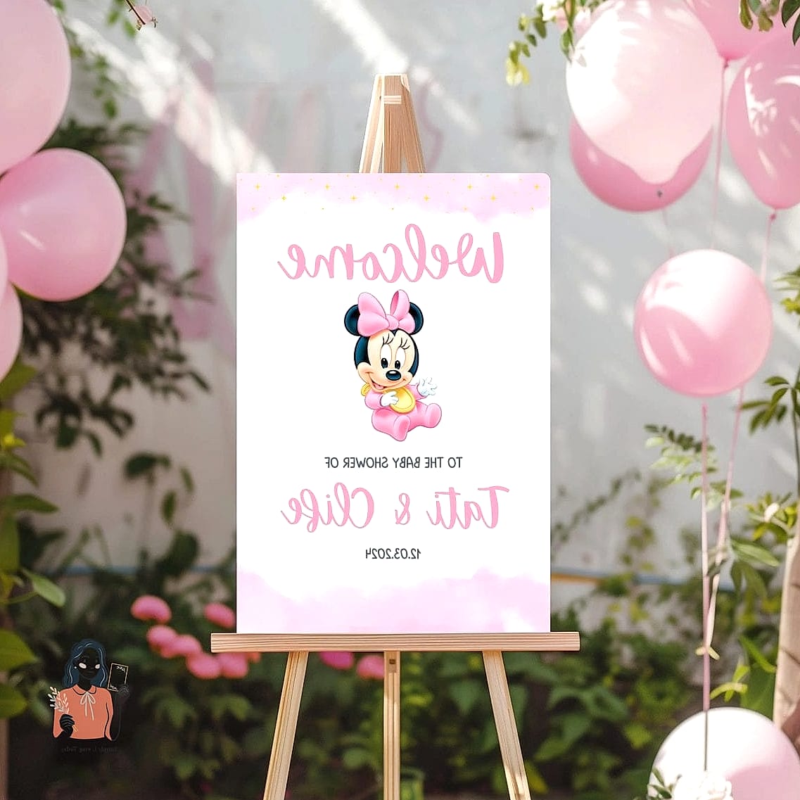 22 Unique Minnie Mouse Birthday Party Ideas That Are Absolutely Perfect 20 Minnie Mouse Character Welcome Sign