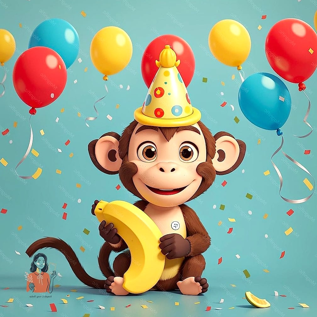 Monkey Bandana Photo Props