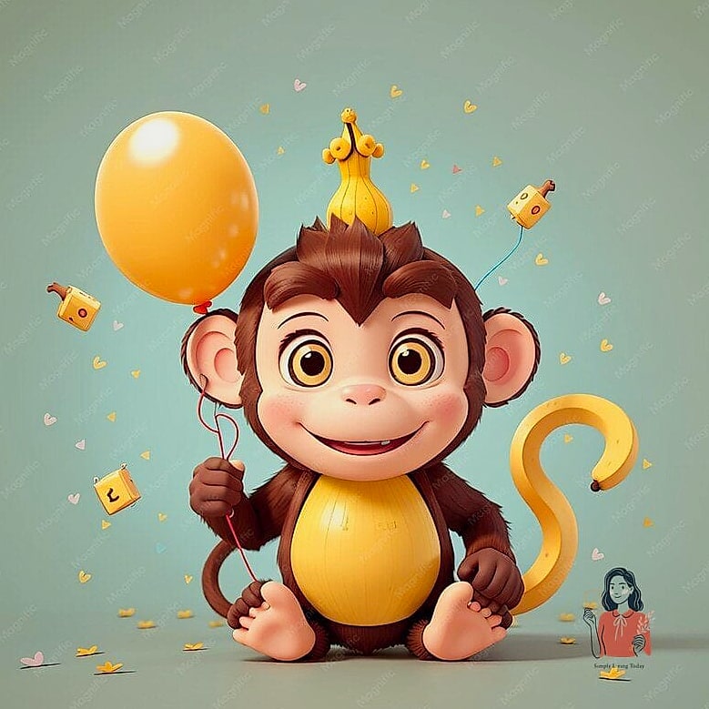 Monkey Face Balloon Arch