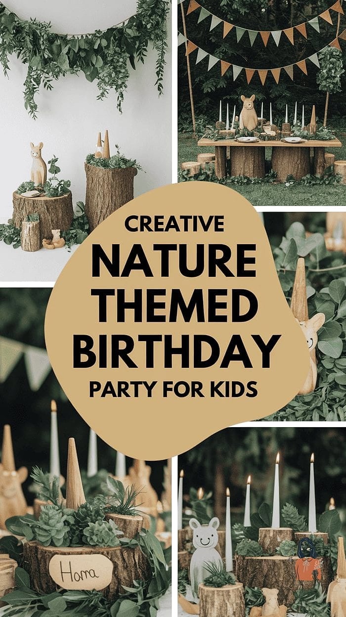 25 Outdoor Birthday Party Ideas for Kids That Are Totally Epic 17 Nature Craft Table