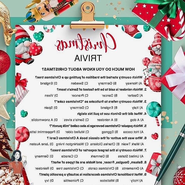 Naughty or Nice Trivia Bingo