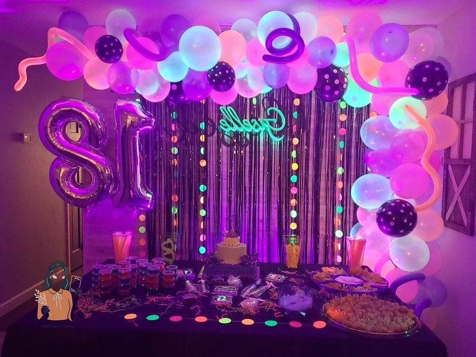 11. Neon Glow Party