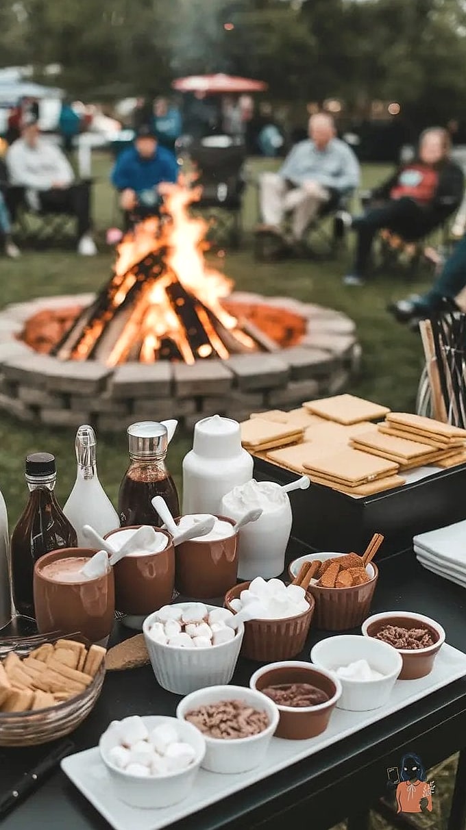 Outdoor Breakfast Bonfire
