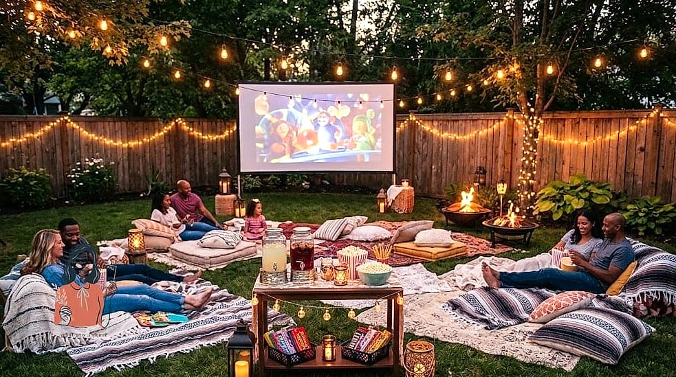 28 Adorable Outdoor Party Ideas That Are Absolutely Perfect 3 Outdoor Movie Night