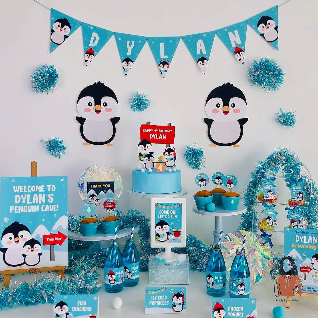 Penguin Winter Animal Party