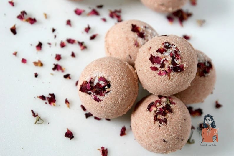 Personalized Rose Bath Bombs