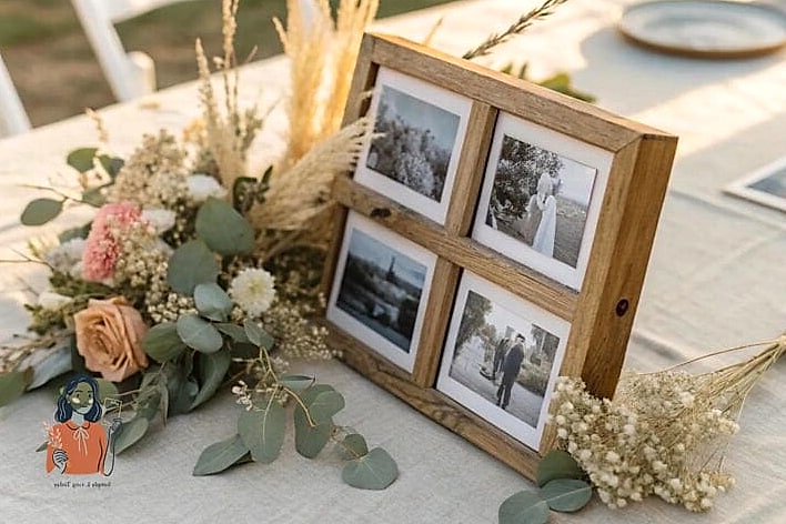 26 Simple Diy Table Centerpieces You Can Make This Weekend 26 Photo Memory Centerpiece
