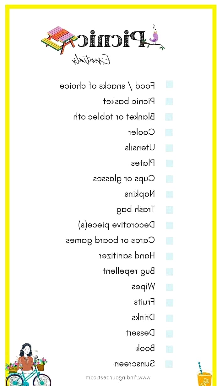 28 Helpful Grocery List Ideas Worth Pinning Right Now 21 20. The Picnic Grocery List