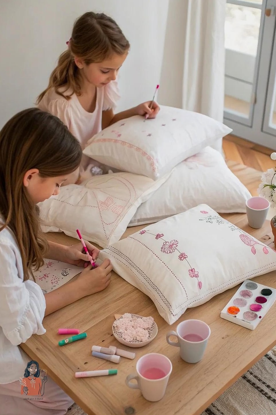 29 Adorable Slumber Party Ideas for the Best Party Ever 11 Pillowcase Decorating Craft