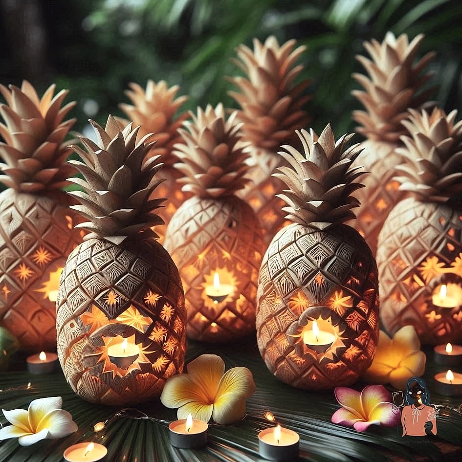 29 Unique Hawaiian Luau Party That Are Totally Pinterest-Worthy 18 Pineapple Party Favor Bags