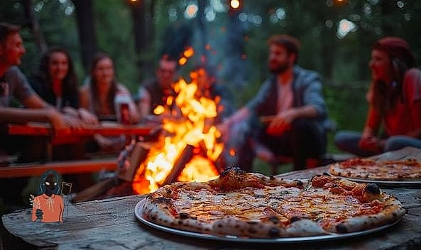 Pizza Over the Fire Night