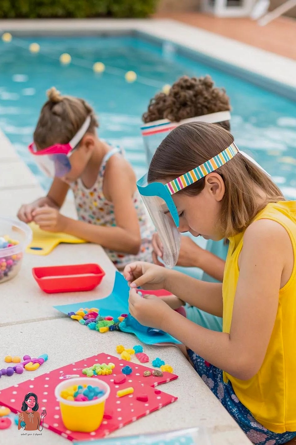 25 Incredible Pool Party Ideas Worth Stealing Right Now 15 Poolside Craft Station