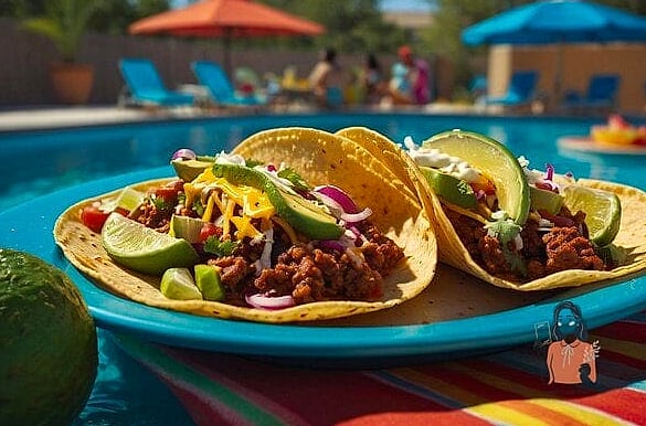 25 Incredible Pool Party Ideas Worth Stealing Right Now 8 Poolside Taco Bar