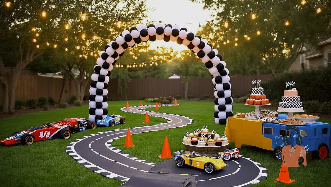 Race Track Table Runner