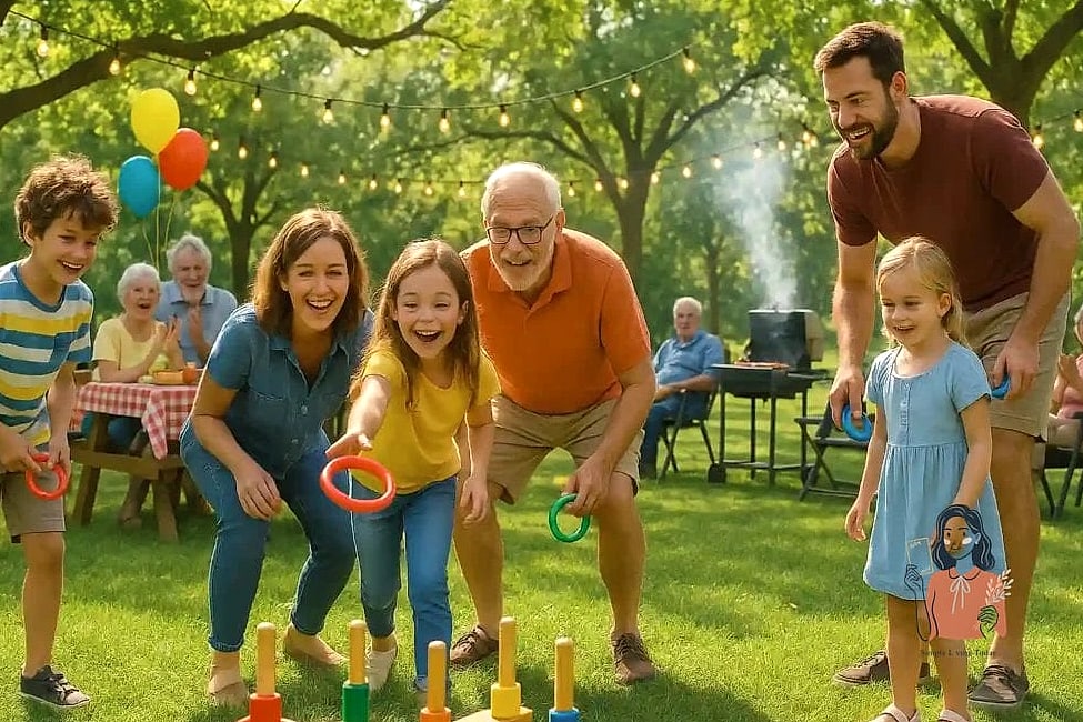 25 Family Reunion Games Everyone from Kids to Grandparents Will Love 24 Ring Toss Game