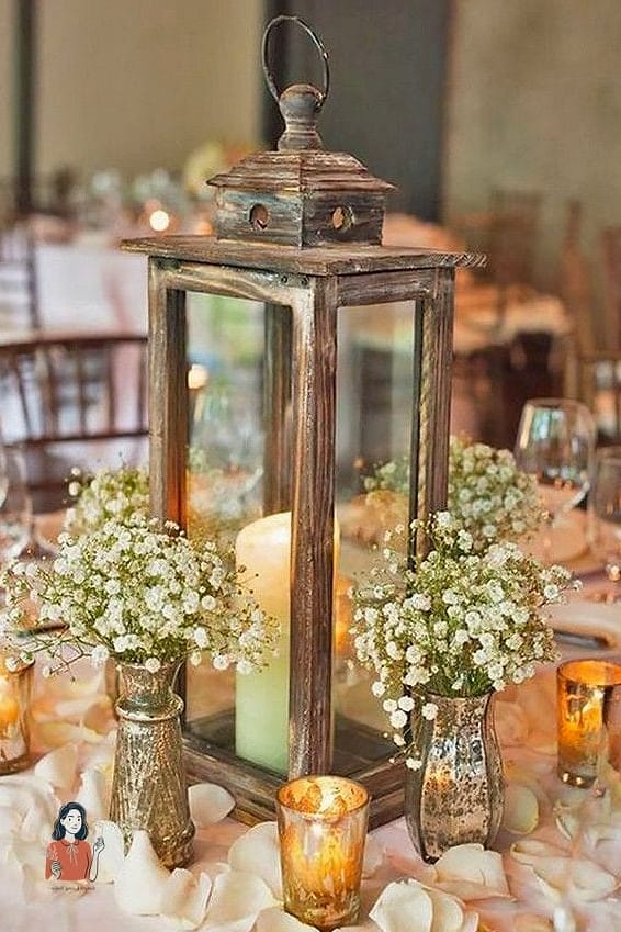 7. Romantic Lantern Table Displays