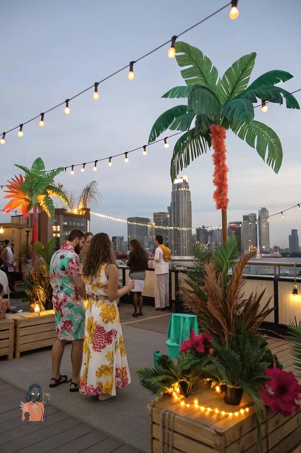 Rooftop or Balcony Sunset Party