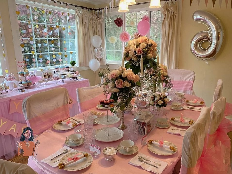 Royal Tea Party Table Setup