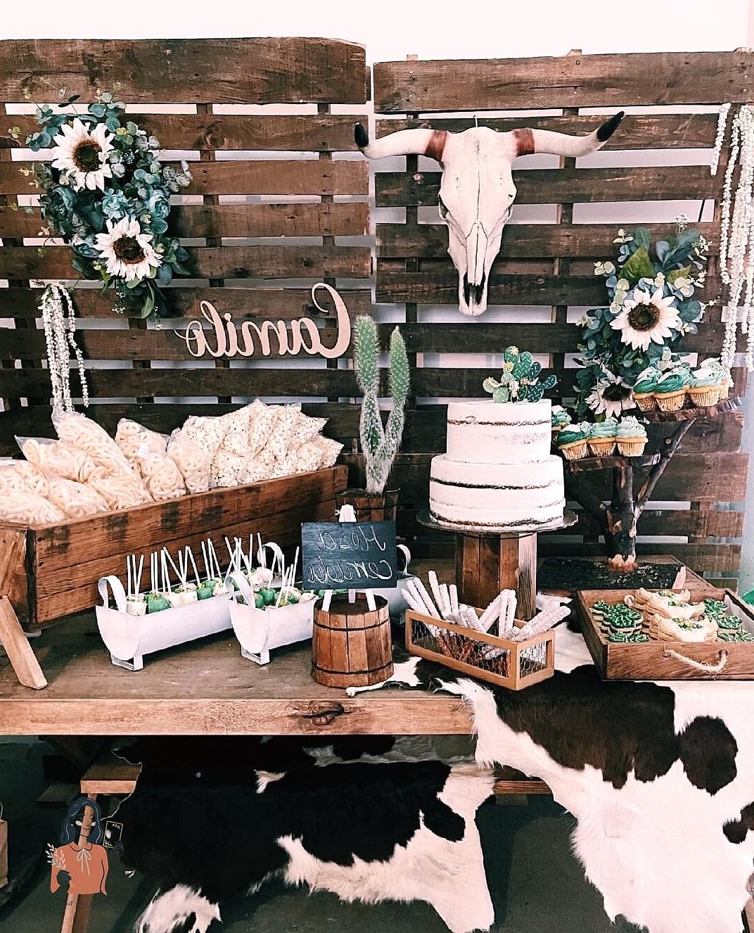 Rustic Crate Display