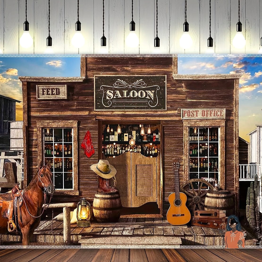 Rustic Saloon Sign