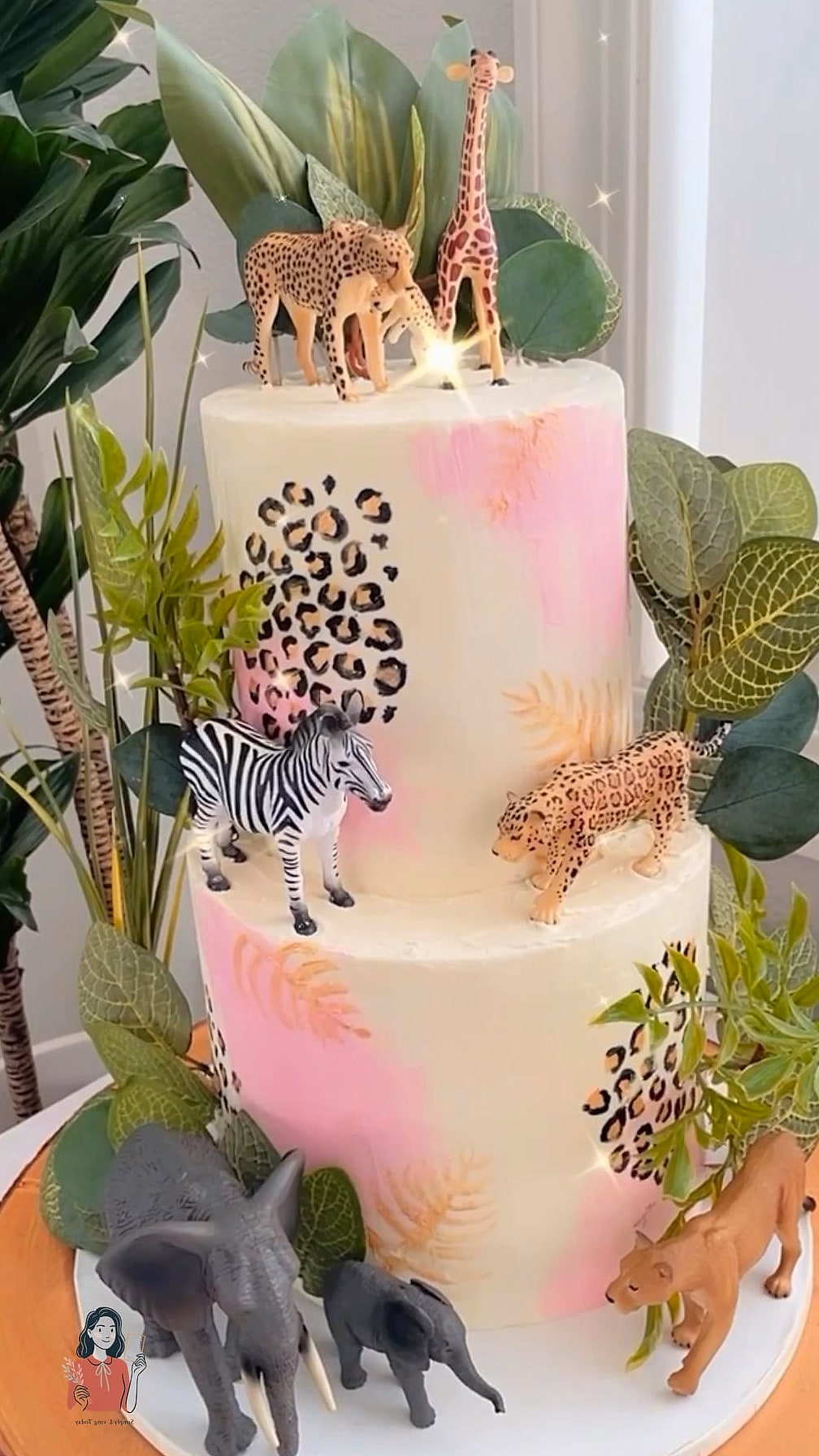 3. Safari Animal Cake