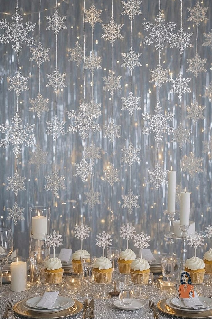 22 Unique Winter Party Ideas That Are Totally Pinterest-Worthy 15 Snowflake Photo Booth