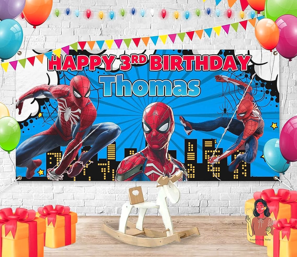 Spider-Man Birthday Banner