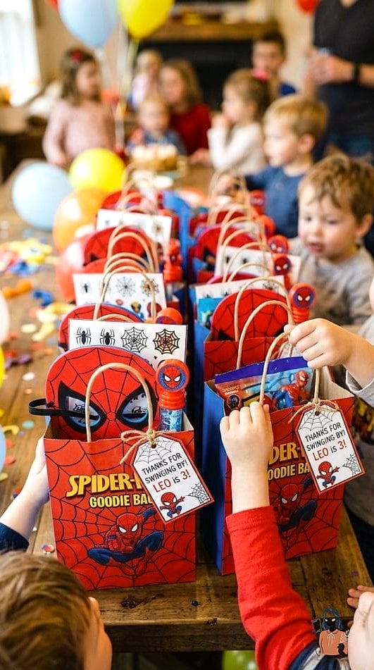 Spider-Themed Goodie Bags
