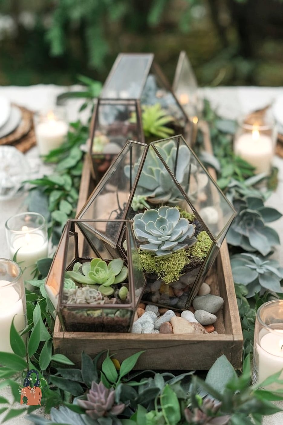 6. Succulent Garden Centerpieces