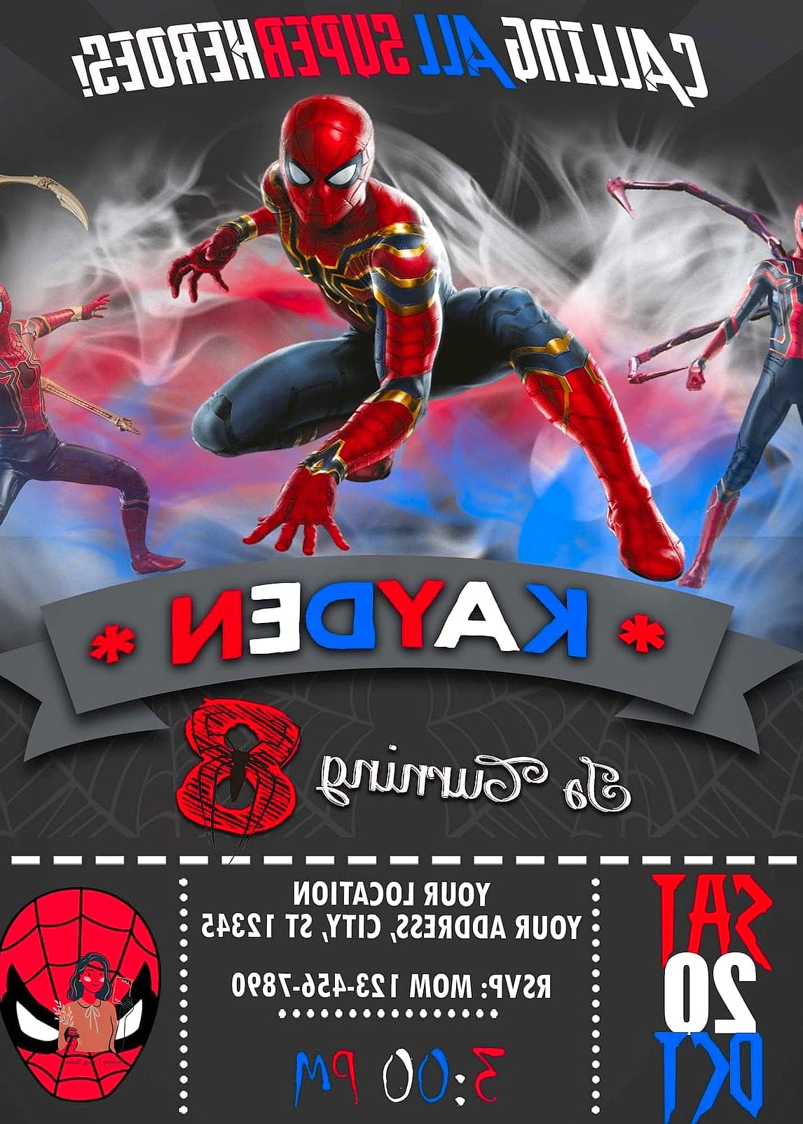 Superhero Invitation Station