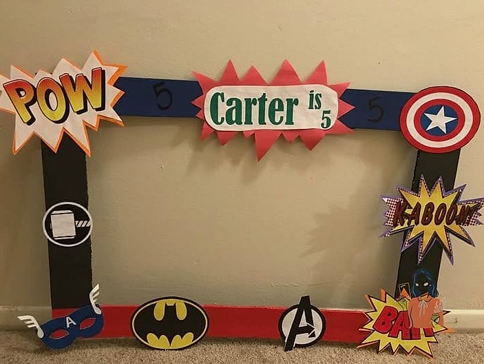 24 Adorable Superhero Birthday Party for the Best Party Ever 9 Superhero Photo Booth