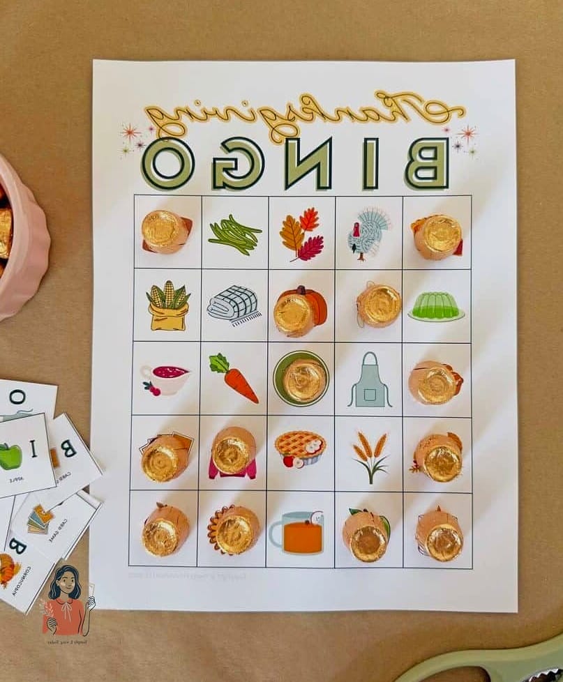 Thanksgiving Bingo Game Station