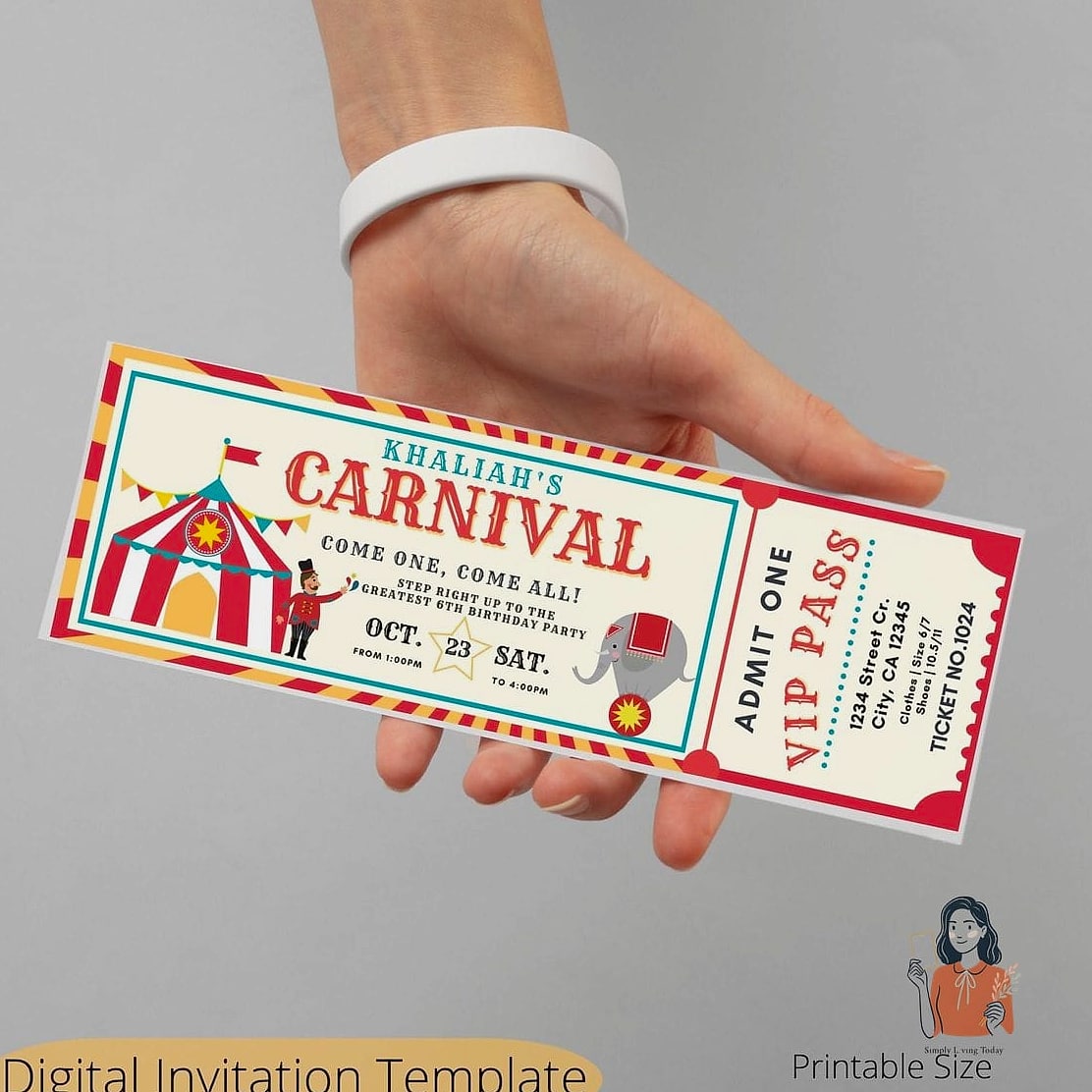 28 Simple Diy Invitations You Can Make This Weekend 4 Ticket Style Party Invitations