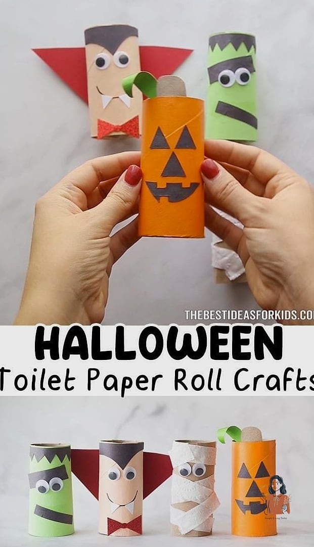 20 Fun Halloween Party Games Worth Stealing Right Now 19 Toilet Paper Pumpkin Toss