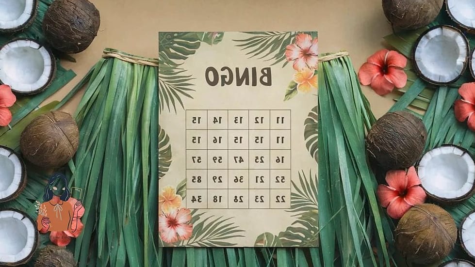 29 Unique Hawaiian Luau Party That Are Totally Pinterest-Worthy 15 Tropical Bingo Cards