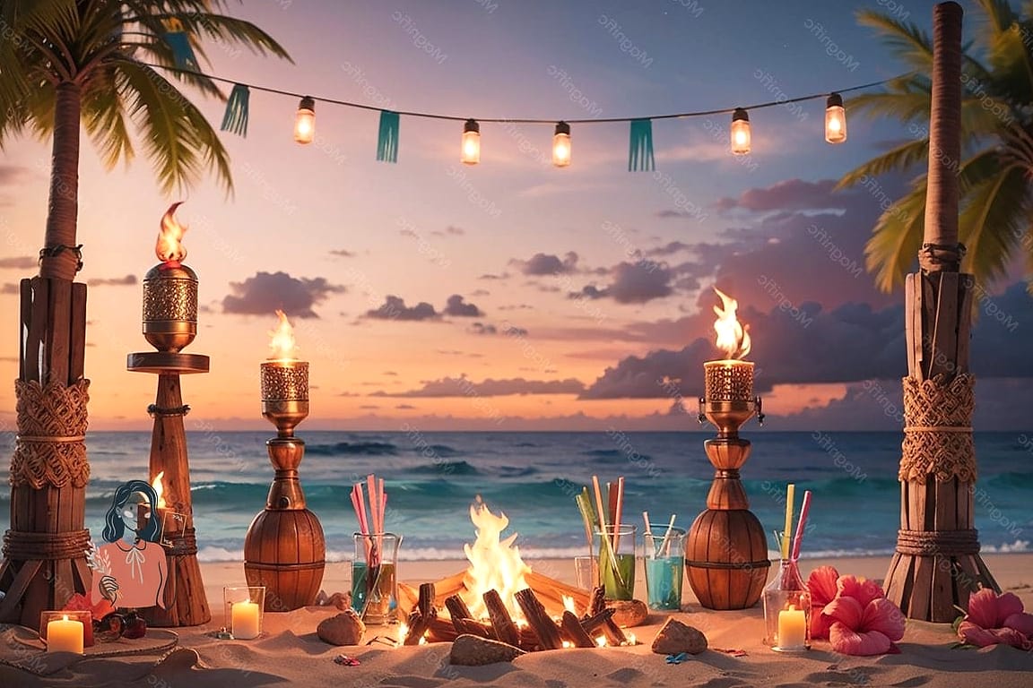 Tropical Bonfire Party