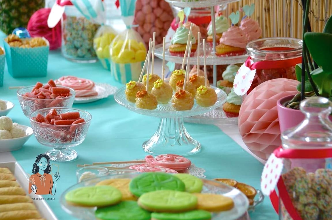 30 Incredible Tropical Party Ideas Everyone Will Be Talking About 7 Tropical Candy Bar Display