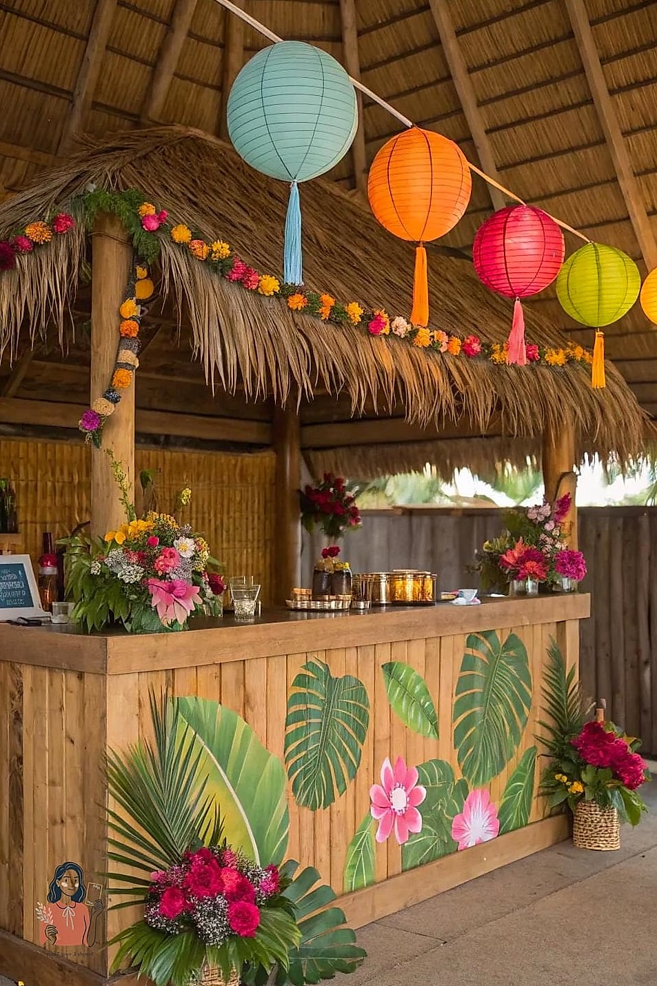 30 Incredible Tropical Party Ideas Everyone Will Be Talking About 30 Tropical Party Favor Bar
