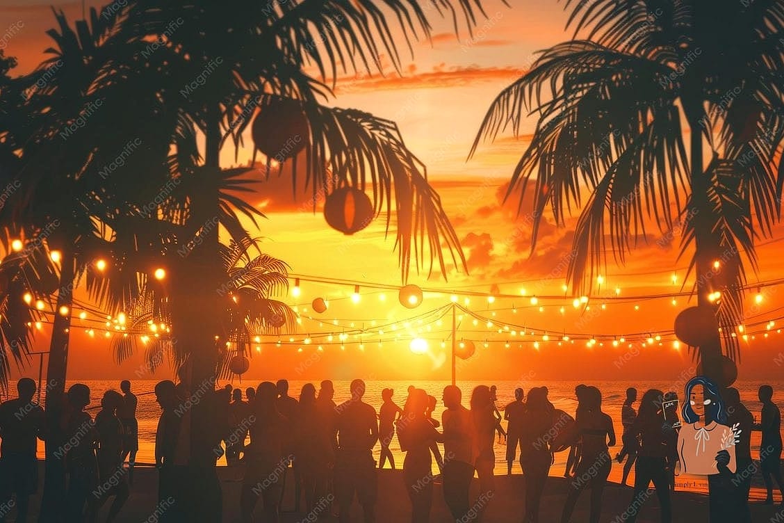 30 Incredible Tropical Party Ideas Everyone Will Be Talking About 31 Tropical Sunset Theme Party