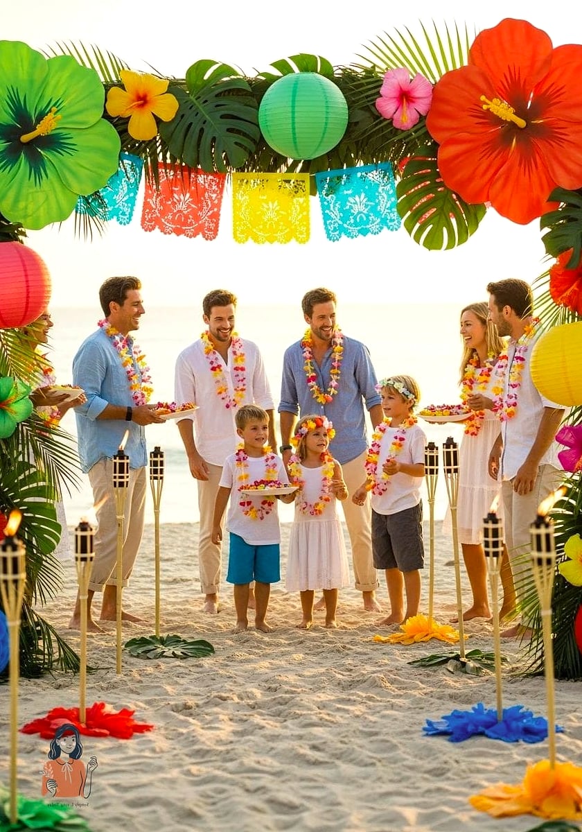 24 Unique Beach Party Ideas for the Best Party Ever 2 Tropical Welcome Station